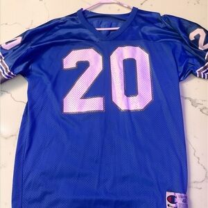 Champion Lion Barry Sanders Jersey